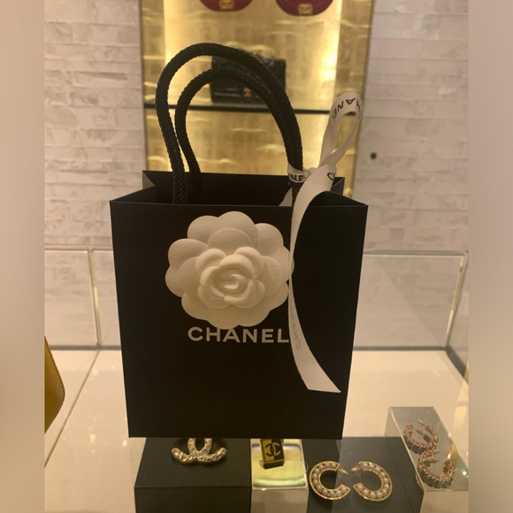 CHANEL Handbags - Brand new rare abd authentic Chanel shopping bag with bow , Chanel logo ribbon